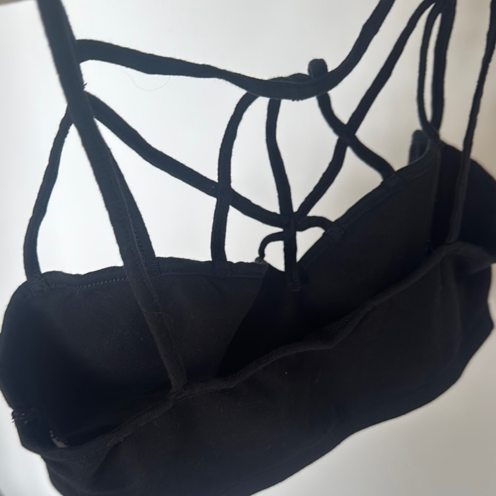 Express Black Strappy Women's Bralette - Picture 3 of 7